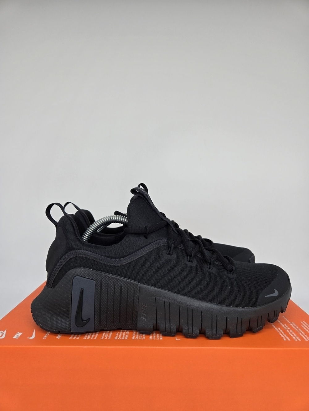 Nike Free Metcon 6 Black Anthracite Women's Workout Shoes Size 7.5 New - Picture 3 of 8